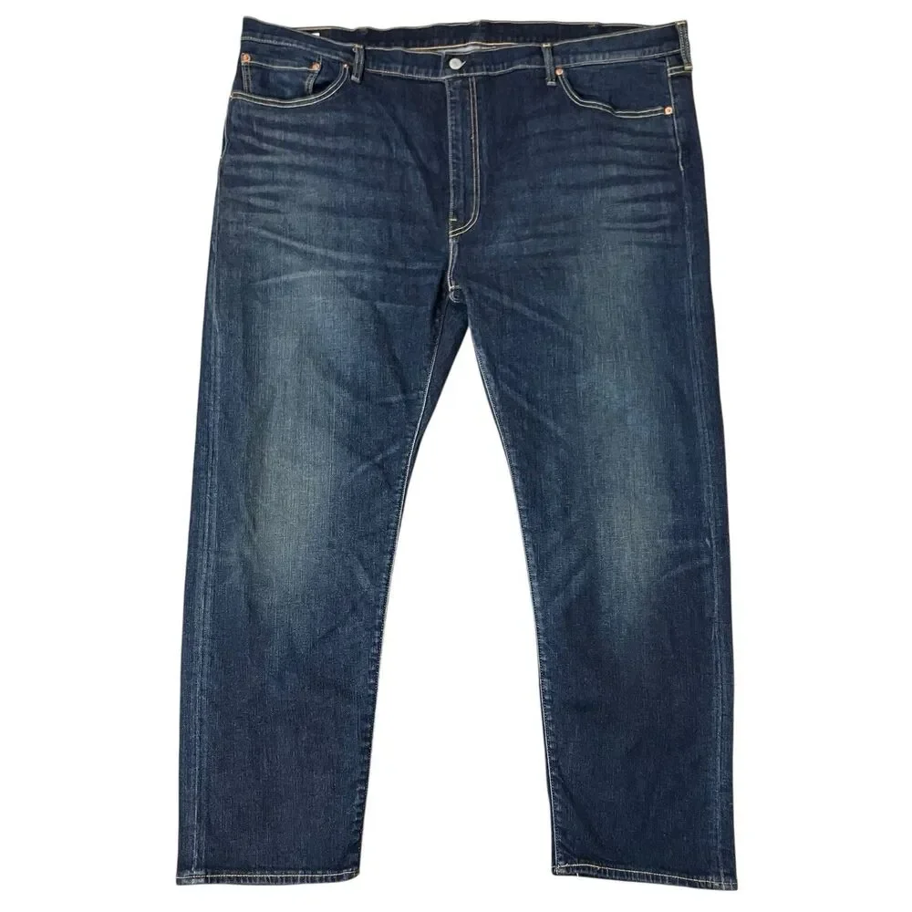 Levis Jeans Mens 48 x29 Blue Straight 502 Original Fit Denim Medium S40196 READ*